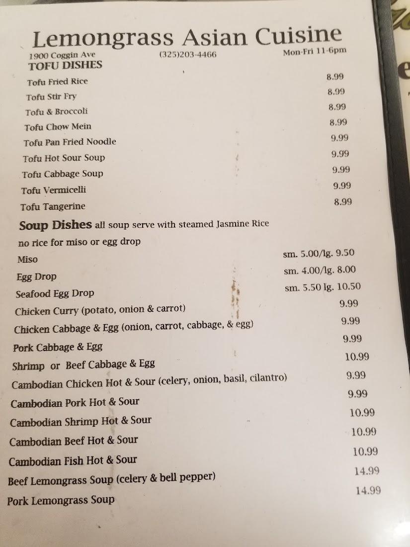 Lemongrass Asian Cuisine Brownwood